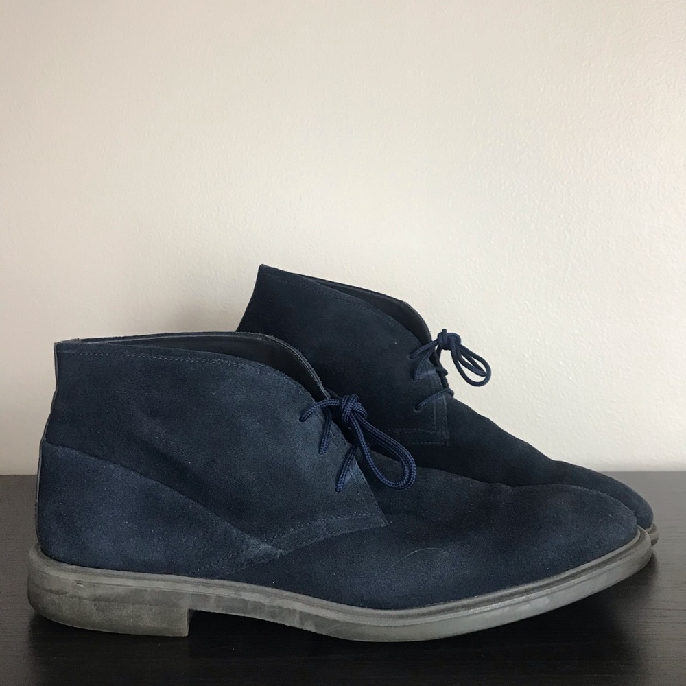 Calvin Klein Blue Suede Boot | 11.5
